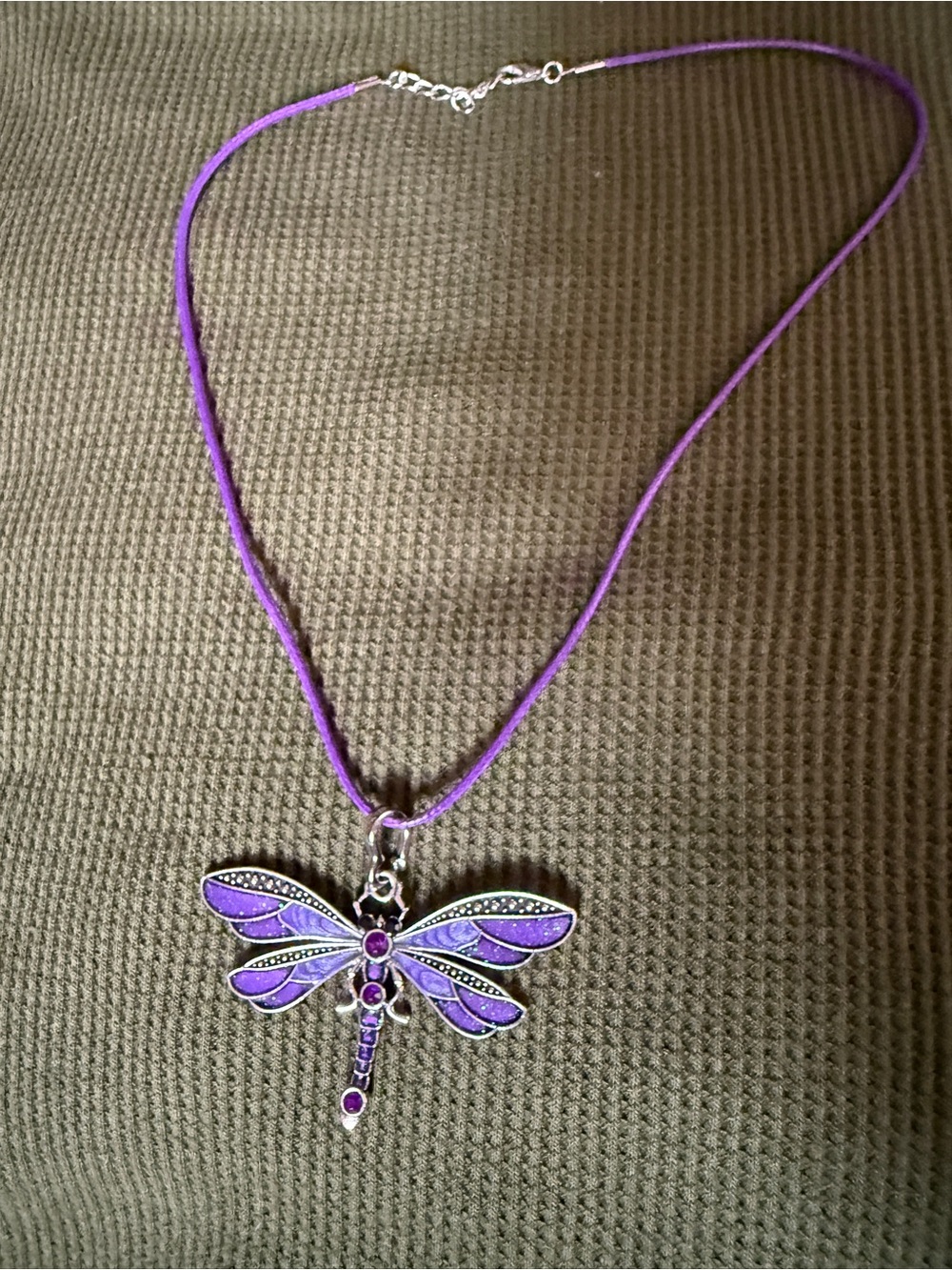 Purple Dragonfly Pendant Necklace - Unbranded Women’s Jewelry